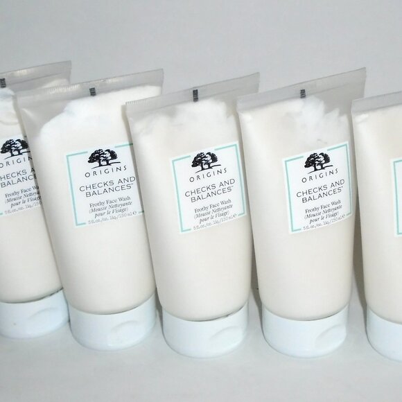ORIGINS Checks And Balances Frothy Face Wash *5 New Tubes 5oz / 150ml Each* - Picture 1 of 1